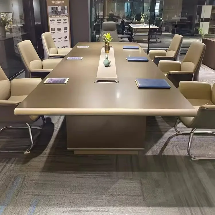 Office Furniture High End - Meja konferensi besar, kemewahan ringan, ruang