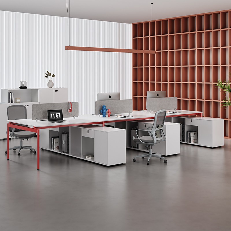 Office Furniture High End - Meja staf kelas atas, meja kerja,