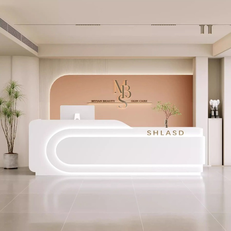 Office Furniture Company - Meja Bar Salon Kecantikan Gaya Krim