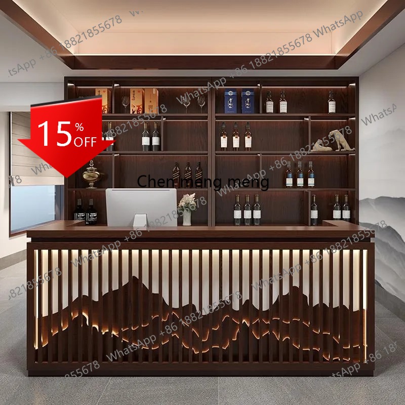 Office Furniture Company - A139 Desain Meja Resepsi Sambutan Unik