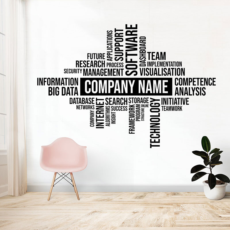 Stiker Dinding Nama Bisnis Kus - Office Furniture Company ulasan dan harga