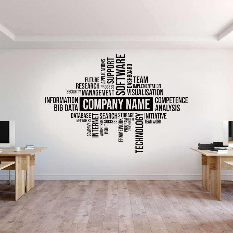 Stiker Dinding Nama Bisnis Kus - Office Furniture Company ulasan dan harga