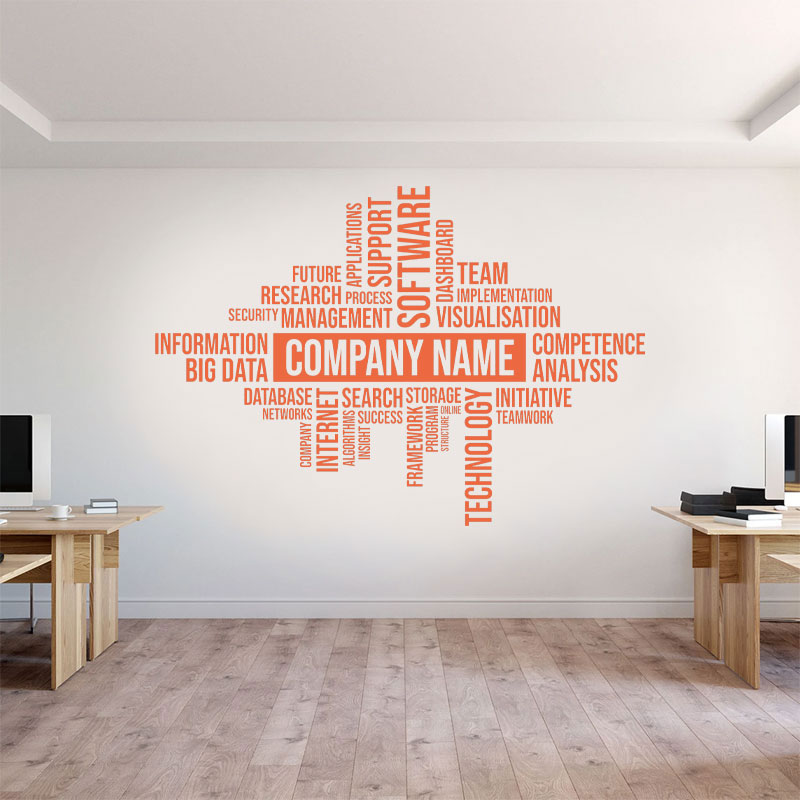 Stiker Dinding Nama Bisnis Kus - Office Furniture Company ulasan dan harga