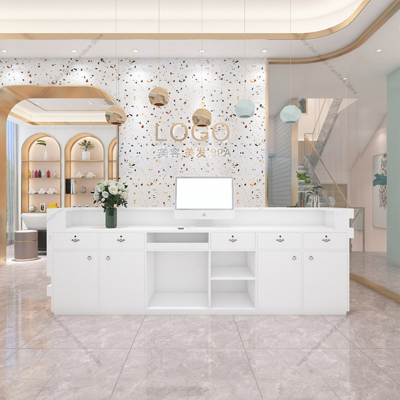 Meja Resepsionis Toko Pakaian  - Office Furniture High End ulasan dan harga