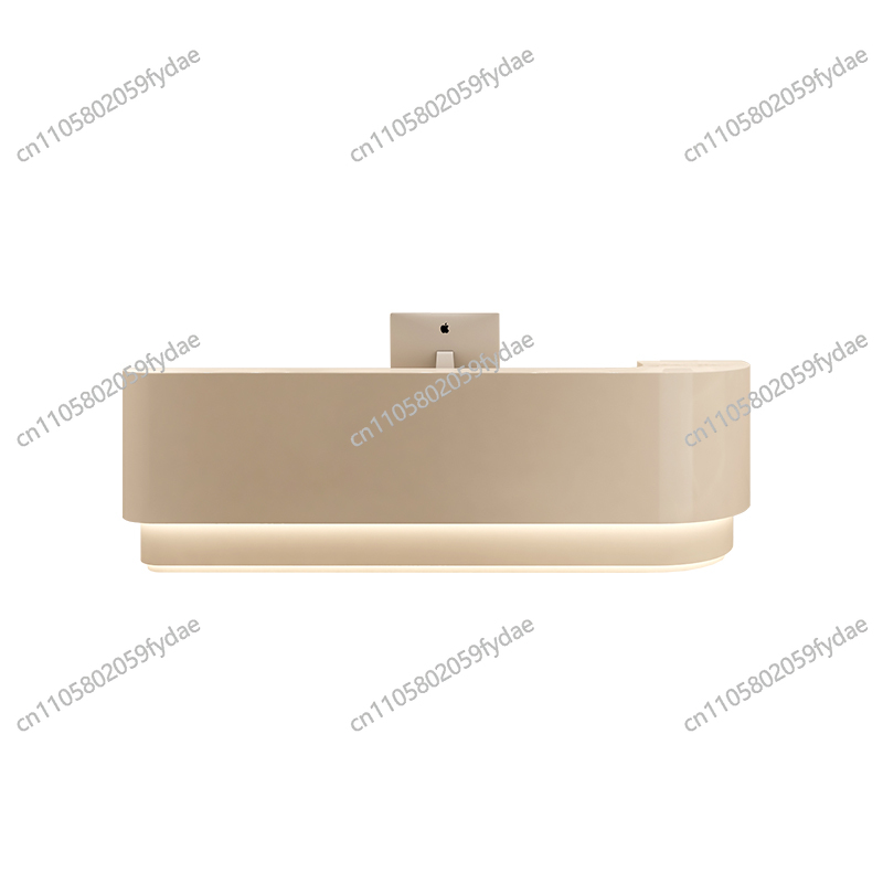 Meja Resepsionis Toko Pakaian  - Office Furniture Logo ulasan dan harga