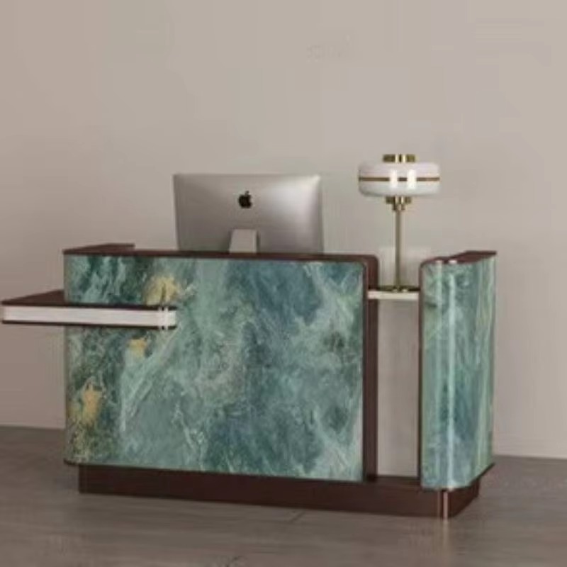 Meja Resepsionis Hotel yang Ca - Office Furniture Logo ulasan dan harga