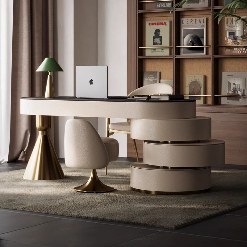 Meja Kerja Batu Sinter Mewah I - Office Furniture High End ulasan dan harga