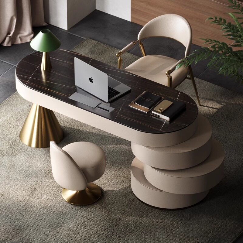 Meja Kerja Batu Sinter Mewah I - Office Furniture High End ulasan dan harga