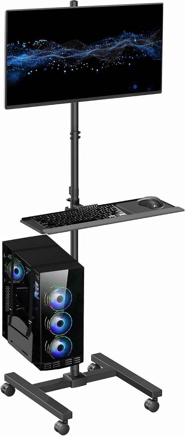 Troli Komputer Beroda Warna Hi - Adjustable Monitor Mount ulasan dan harga